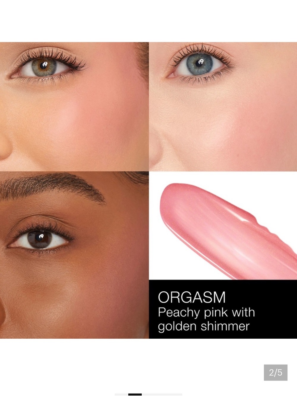 New! NARS Afterglow Liquid Blush, Orgasm